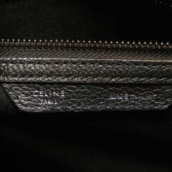 Pre Owned Celine Black Leather Micro Luggage Tote