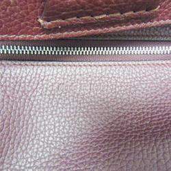 Pre Owned Celine Wine Big Small Leather Handbag