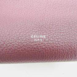 Pre Owned Celine Wine Big Small Leather Handbag