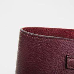 Pre Owned Celine Wine Big Small Leather Handbag