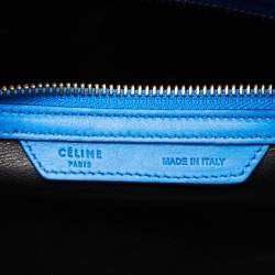 Pre Owned Celine Multicolor Leather Mini Luggage Tote