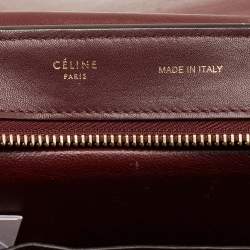 Pre Owned Celine Tricolor Leather Medium Trapeze Top Handle Bag
