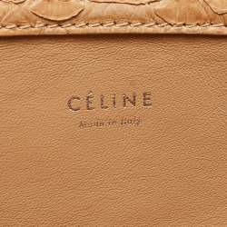 Pre Owned Celine Tan Python Medium Luggage Phantom Tote