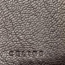Celine Black Denim Macadam Print French Wallet