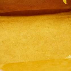 Pre Owned Celine Yellow Leather Medium Phantom Luggage Tote