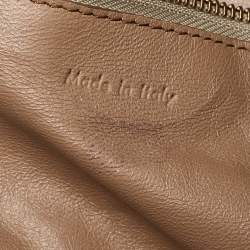 Pre Owned Celine Beige Leather Shoulder Luggage Tote