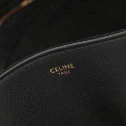 Celine Black Leather Medium Anita Shoulder Bag