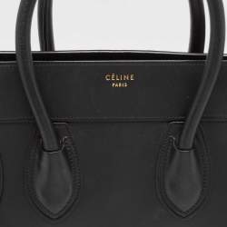 Celine Black Leather Mini Luggage Tote