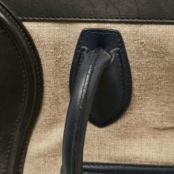 Pre Owned Celine Multicolor Canvas and Leather Mini Luggage Tote