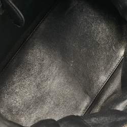Pre Owned Celine Multicolor Canvas and Leather Mini Luggage Tote