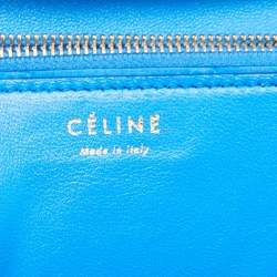 Celine Blue Python Medium Classic Box Shoulder Bag