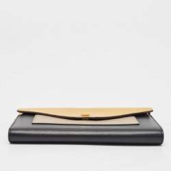 Celine Tricolor Leather Pocket Envelope Wallet On Chain