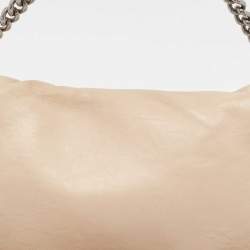 Celine Beige Leather Turnlock Flap Shoulder Bag