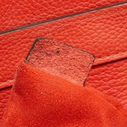 Celine Orange Leather Mini Luggage Tote