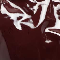 Pre Owned Celine Burgundy Patent Leather Front Pocket Satchel