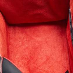 Pre Owned Celine Navy Blue Leather Medium Phantom Luggage Tote