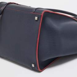 Pre Owned Celine Navy Blue Leather Medium Phantom Luggage Tote