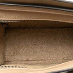 Celine Taupe Leather Nano Leather Luggage Tote Bag