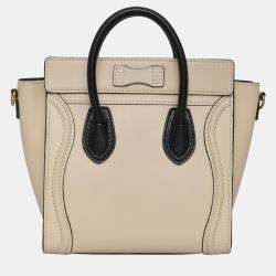 Celine Nude, Black Leather Nano Luggage Bag 