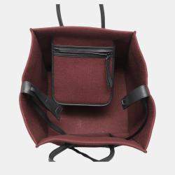 Pre Owned Celine Wool Medium Luggage Bag
