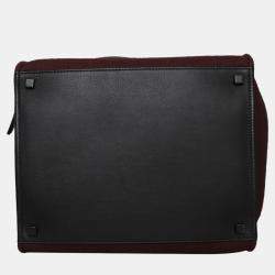 Pre Owned Celine Wool Medium Luggage Bag