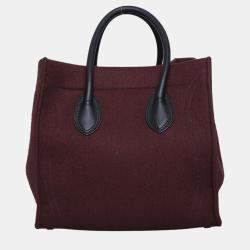 Pre Owned Celine Wool Medium Luggage Bag
