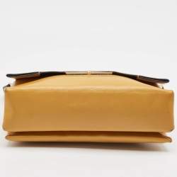 Celine Tan Leather Blade Flap Shoulder Bag