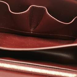 Celine Burgundy Stingray and Leather Medium Classic Box Shoulder Bag