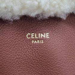Celine Shearling Hobo Bag