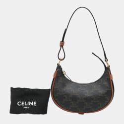 Celine Brown Mini Triomphe Ava Shoulder Bag