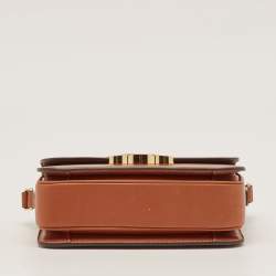 Celine Brown Leather Triomphe Shoulder Bag