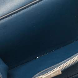 Celine Navy Blue/Burgundy Leather Frame Trifold Wallet