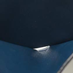 Celine Navy Blue/Burgundy Leather Frame Trifold Wallet
