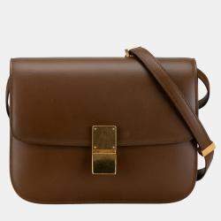 Celine Brown Medium Calfskin Classic Box