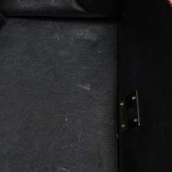 Pre Owned Celine Orange Leather and Suede Medium Trapeze Top Handle Bag