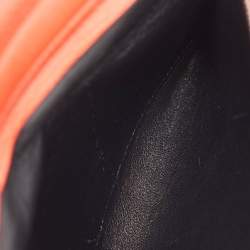 Pre Owned Celine Orange Leather and Suede Medium Trapeze Top Handle Bag