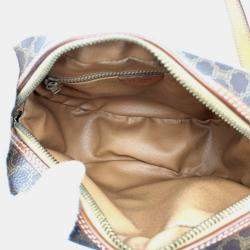 Celine Leather Brown Macadam Shoulder Bag