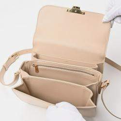 Celine Shiny Calfskin Nude (Beige) Classic Triomphe Bag
