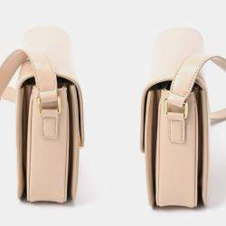 Celine Shiny Calfskin Nude (Beige) Classic Triomphe Bag