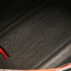 Pre Owned Celine Orange Leather Large Edge Top Handle Bag