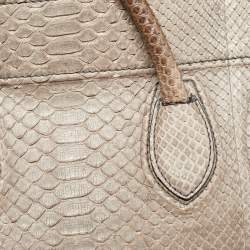 Pre Owned Celine Grey Python Medium Phantom Luggage Tote