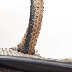 Pre Owned Celine Grey Python Medium Phantom Luggage Tote