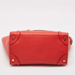 مملوكة مسبقًا Celine Red Leather Mini Luggage Tote