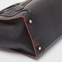 مملوكة مسبقًا Celine Black/Red Leather Mini Luggage Tote
