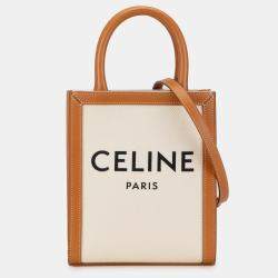 Celine Mini Canvas Vertical Cabas Satchel