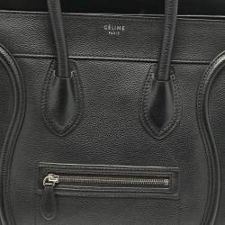 مملوكة مسبقًا Celine Black Leather Mini Luggage Tote
