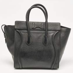 مملوكة مسبقًا Celine Black Leather Mini Luggage Tote