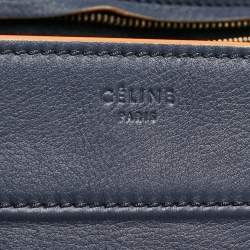 Celine Navy Blue Leather Medium Phantom Luggage Tote