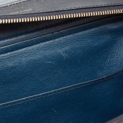 Pre Owned Celine Tricolor Leather Medium Trapeze Top Handle Bag