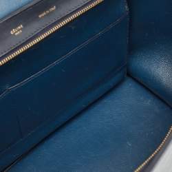 Pre Owned Celine Tricolor Leather Medium Trapeze Top Handle Bag